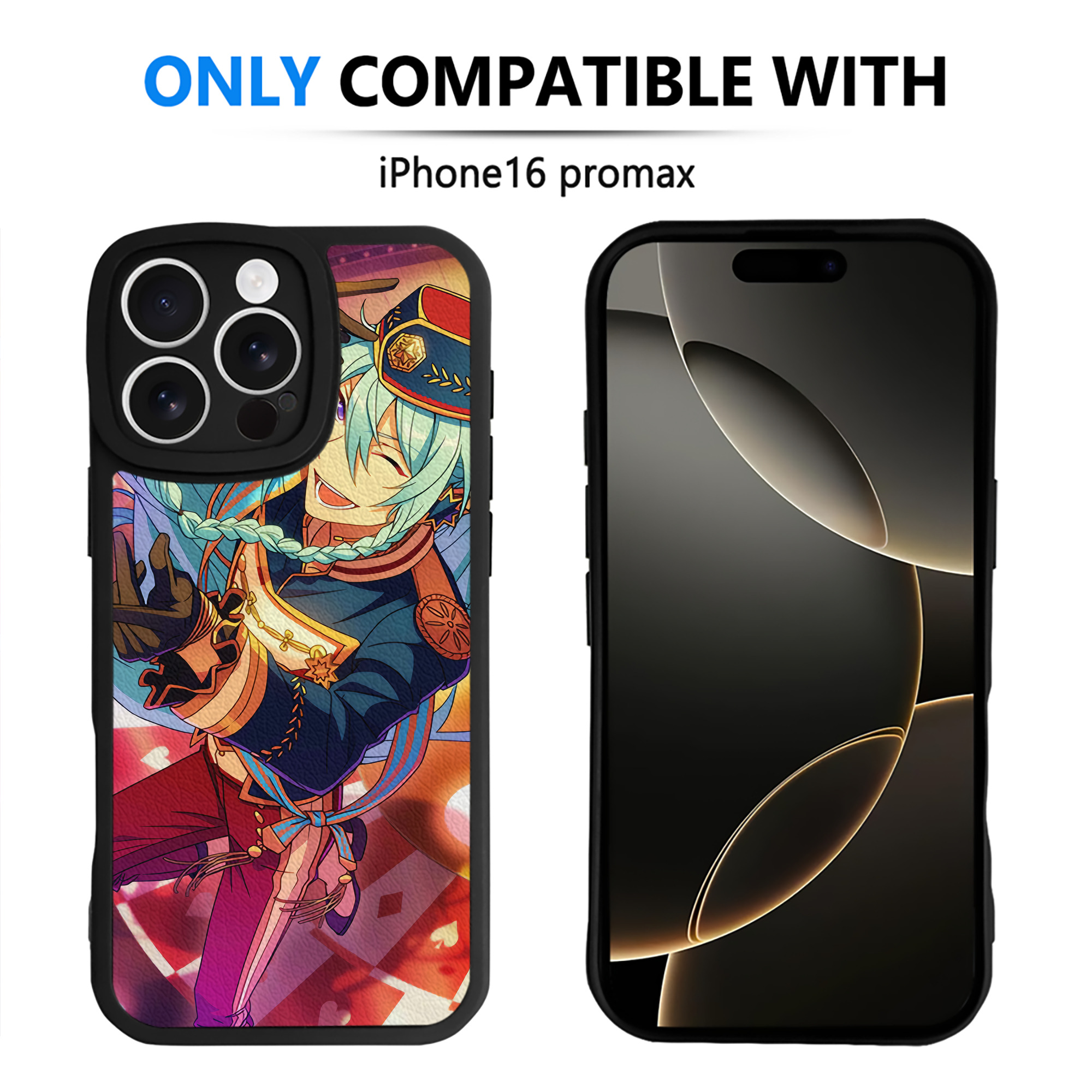 （画像用） あんさんぶるスターズ! Ensemble Stars 【iPhone 16シリーズ対応】シリコンスマホケース（レザー調） 材質：シリコン